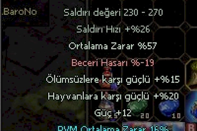 PVM Ortalama Hasar Efsunu