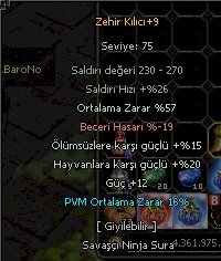 PVM Ortalama Hasar Efsunu